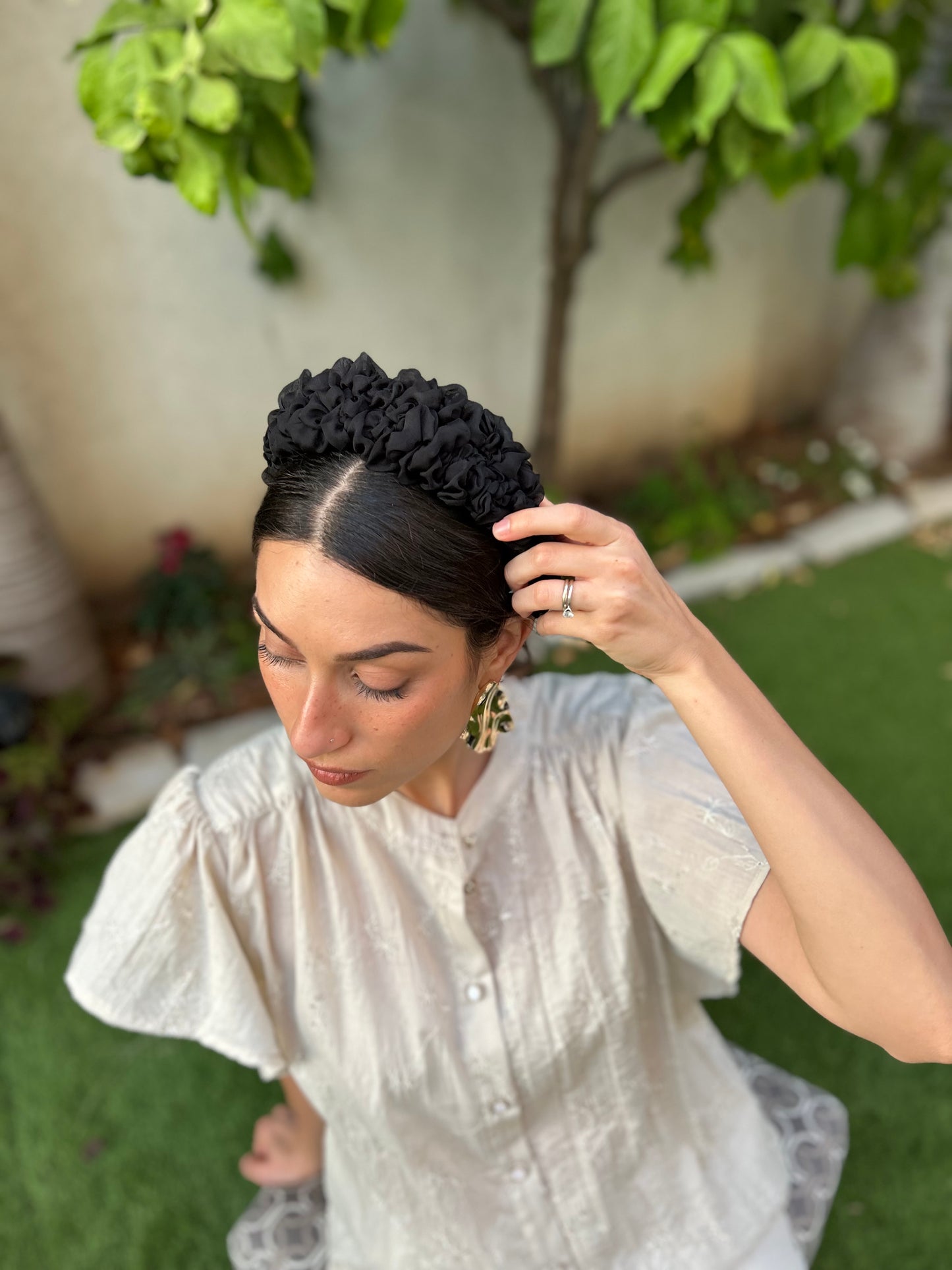 קשת אנה רחבה שחורה