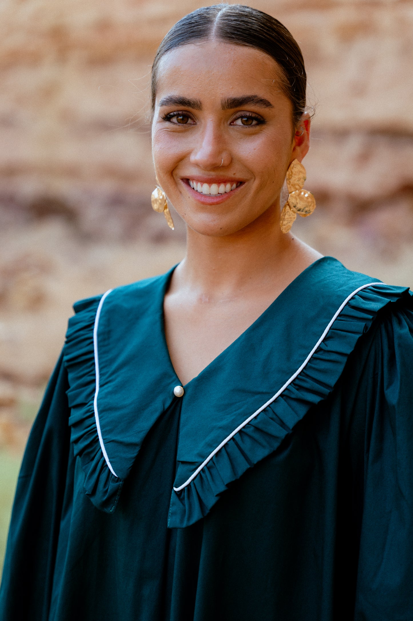 שמלת קוורץ ירוק בקבוק