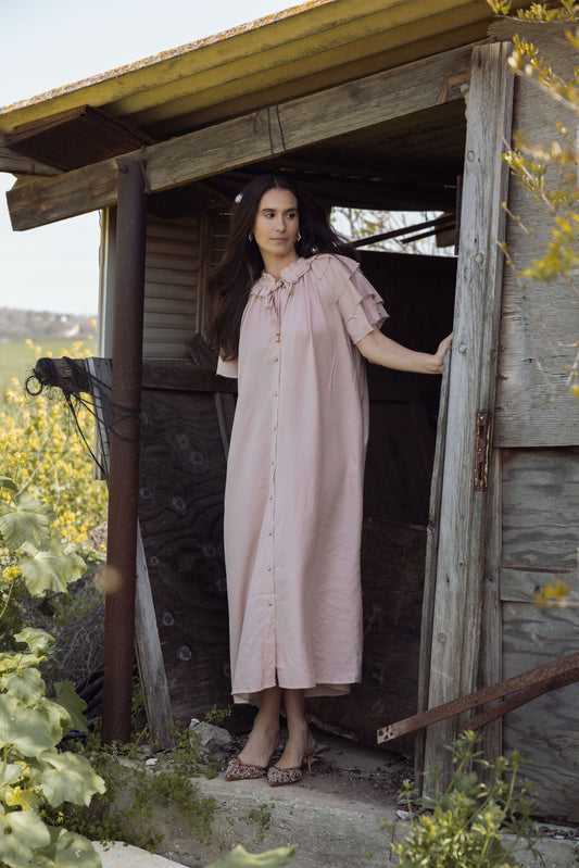 שמלת אריאה ורוד עתיק