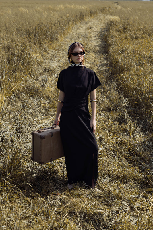 שמלת אורורה שחורה