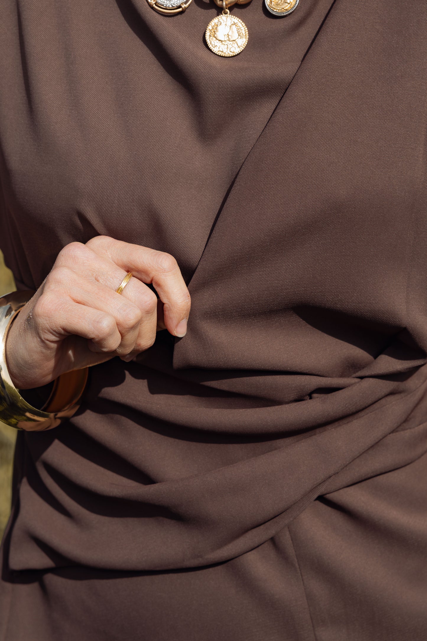 שמלת אורורה חומה