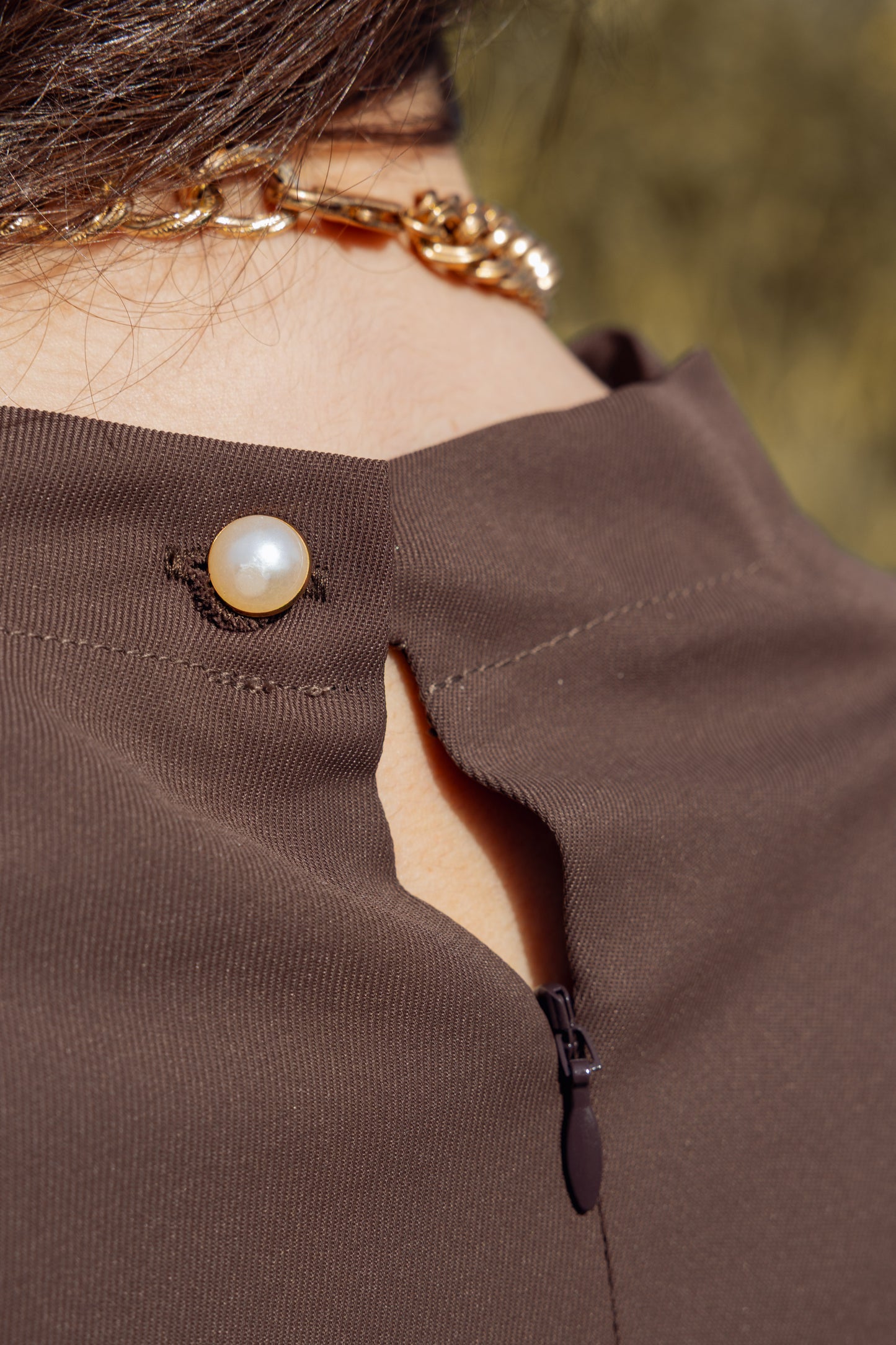 שמלת אורורה חומה