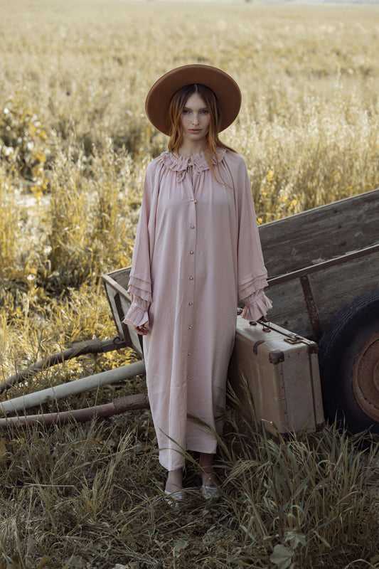 שמלת סול ורוד עתיק