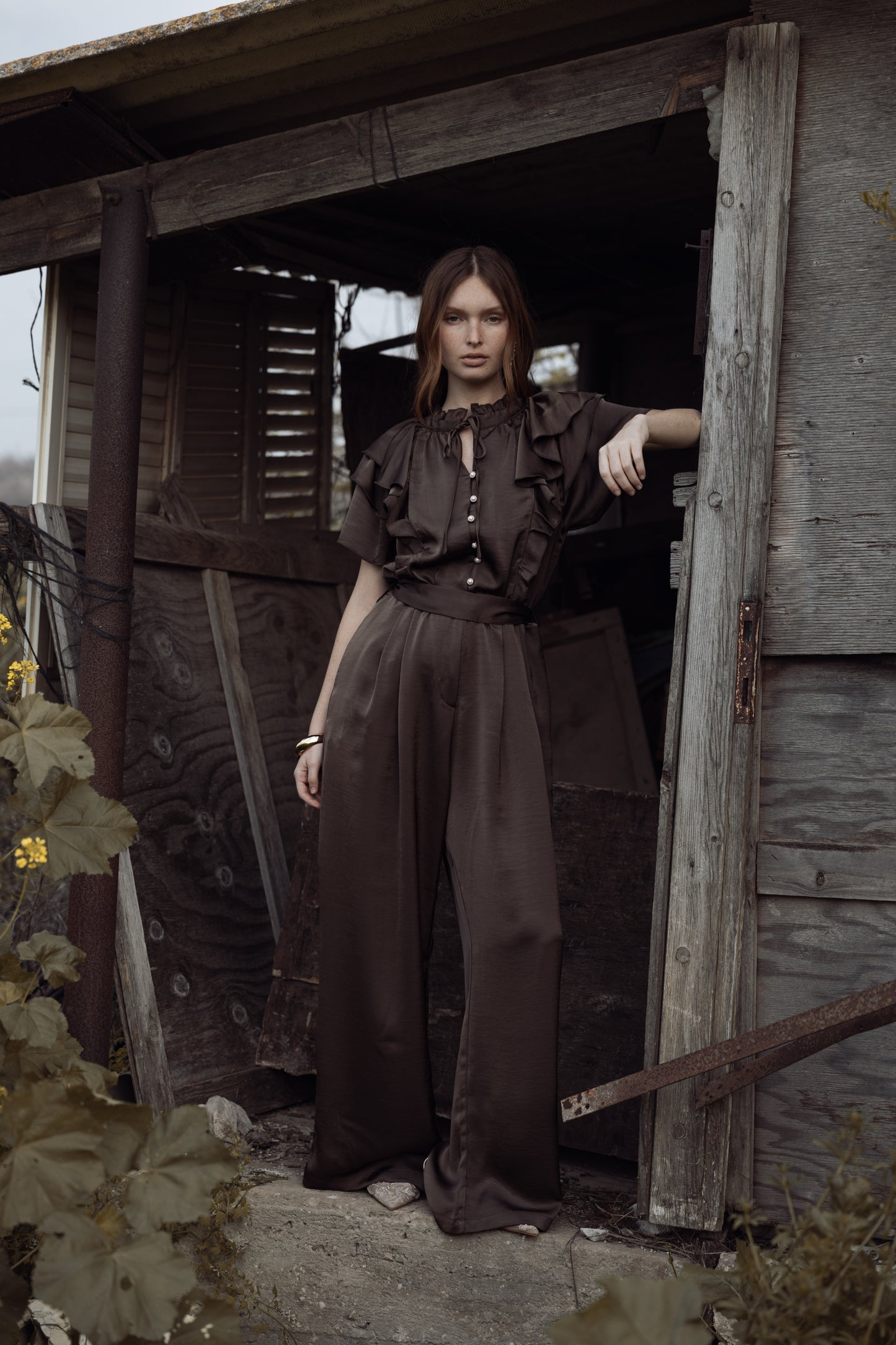 אוברול פרל חום