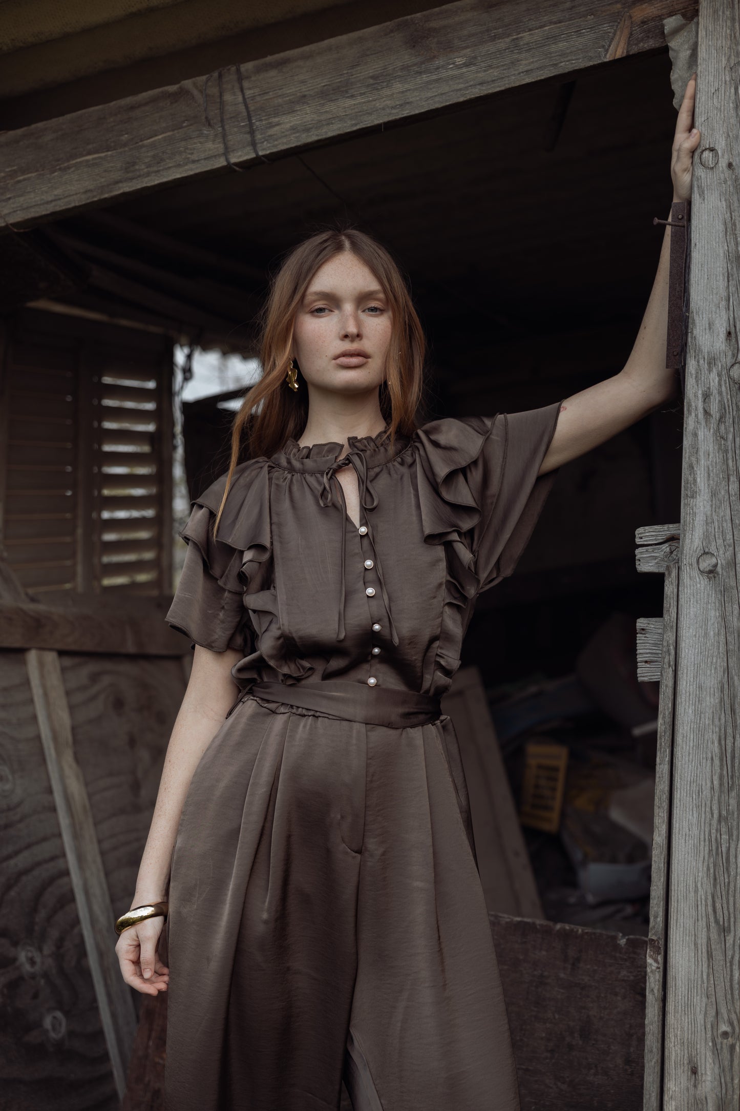 אוברול פרל חום