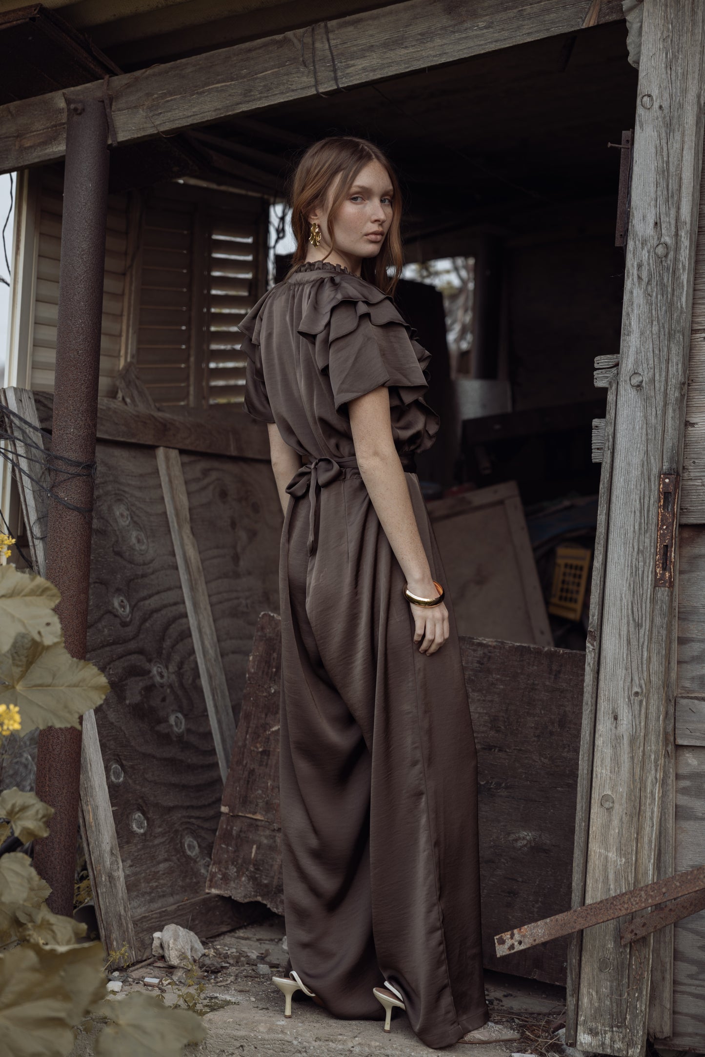 אוברול פרל חום