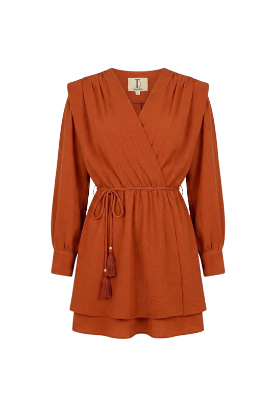 שמלת אלכסנדריט כתומה