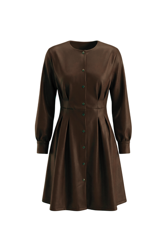 שמלת קאלה חום