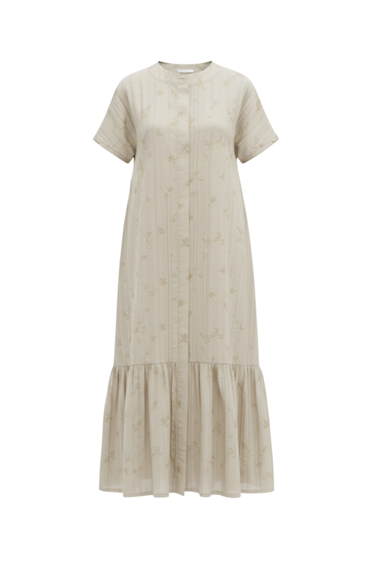 שמלת רוויה קרם