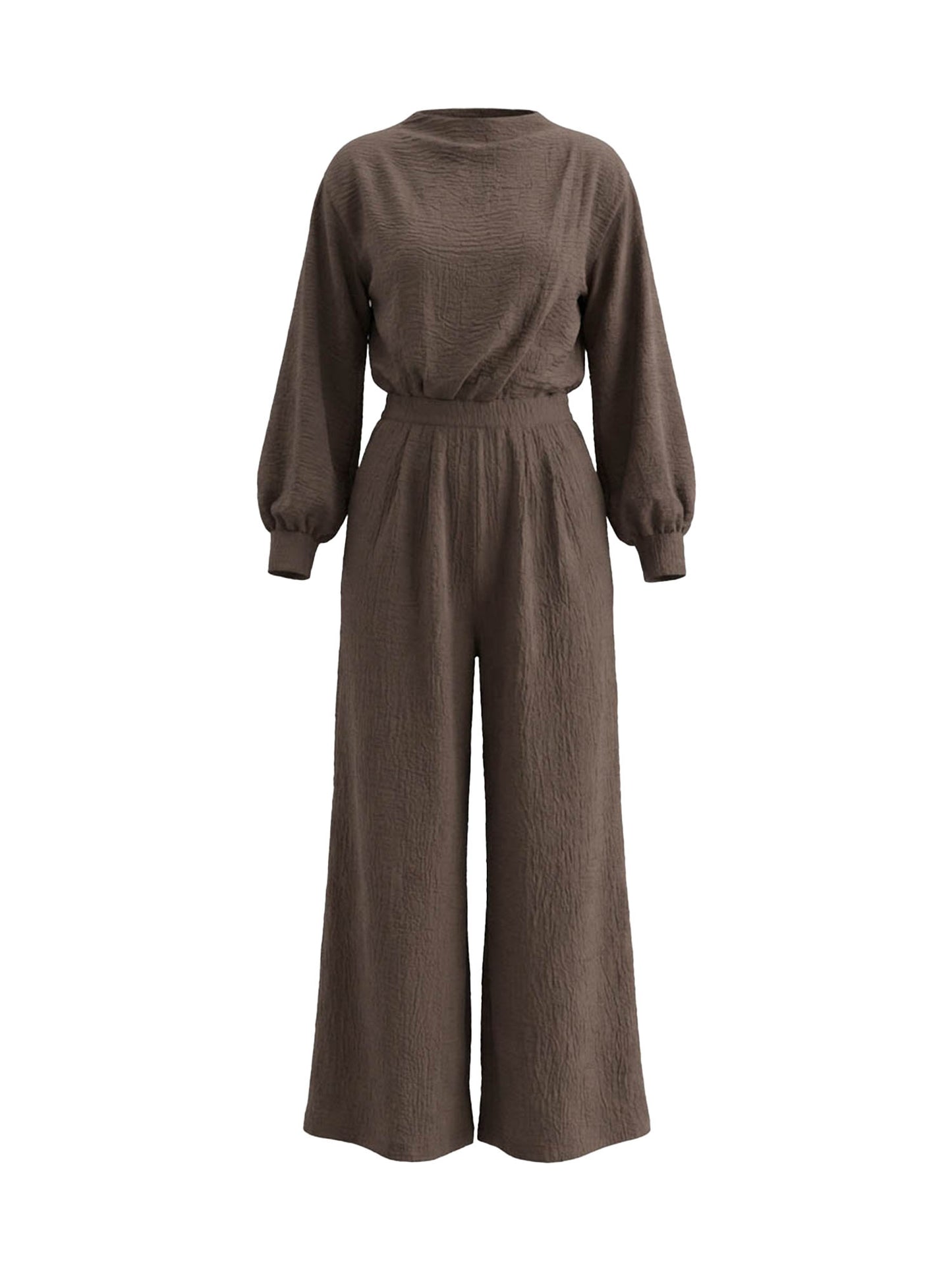 אוברול קונטור חום
