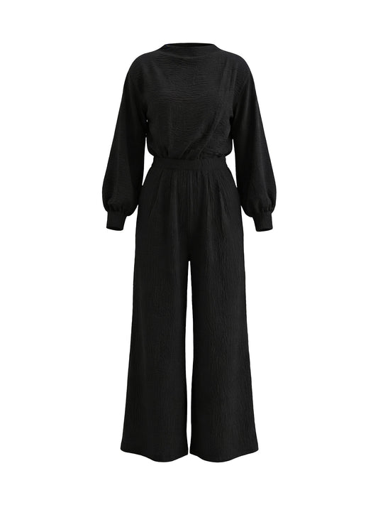 אוברול קונטור שחור